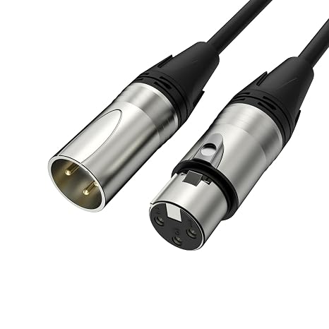 MAONO 6FT XLR Microphone Cable Premium XLR Male to Female Mic Audio Cord with Balanced 3 PIN Connector,Speaker Cable Mic Wire PD100X,200X,200W,300X,400X Microphones, Audio Mixer