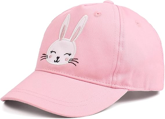 Zsedrut Girls Baseball Cap Kids Cotton Sun Hat Spring Summer Boys Peak Caps Adjustable Bunny Hats