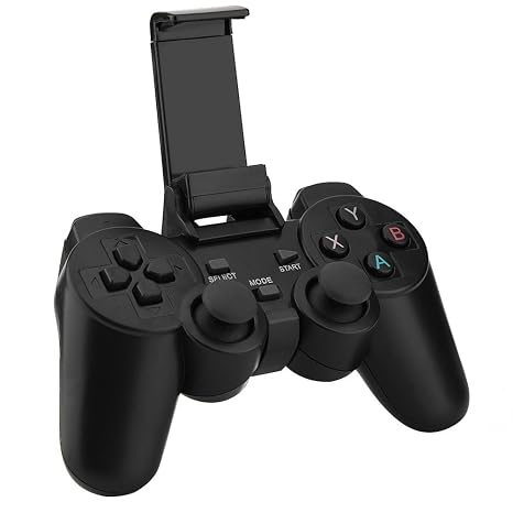 Wireless Gaming Controller USB Bluetooth Gamepad Joystick Game Controller with 2.4G Receiver Compatible for Phone/PC/Laptop Computer(Windows XP/7/8/10)/Android Smart TV/TV Box