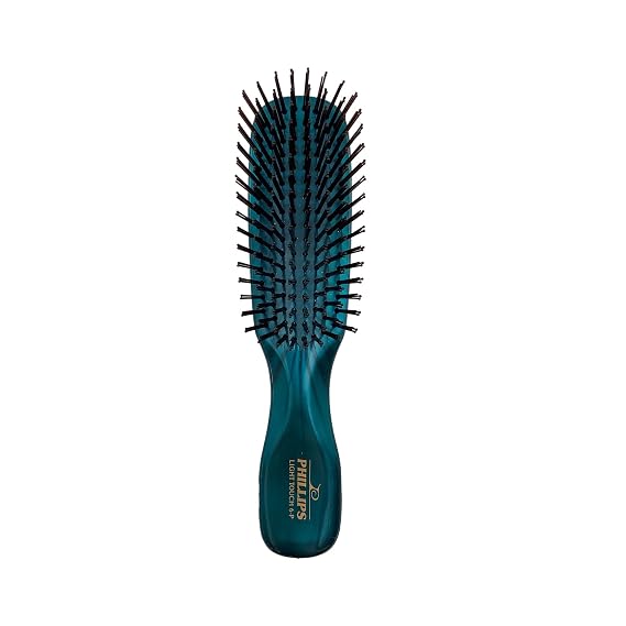 Phillips Brush Light Touch 6 Detangling Hair Brush, Petite Emerald Green