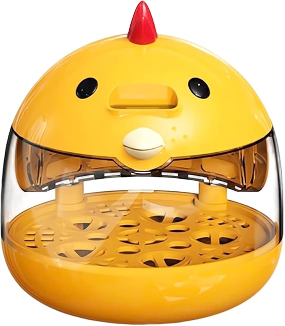 Egg Incubator for Hatching Chicks, Low Noise Automatic Temperature Control Hen Shaped Chicken Egg Incubator with Clear Window for Small Poultry Ducks Quails Incubators for Hatching Eggs