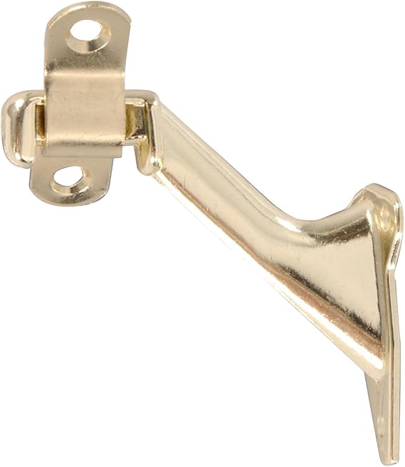 Hillman Brass Finish Utility Handrail Bracket for Wood Handrails