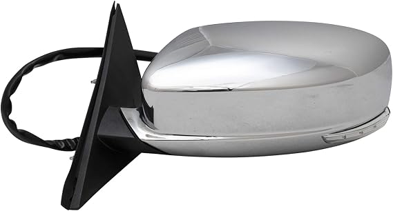 TRQ Driver Side Power Heated Mirror with Memory Housing Turn Signal Smooth