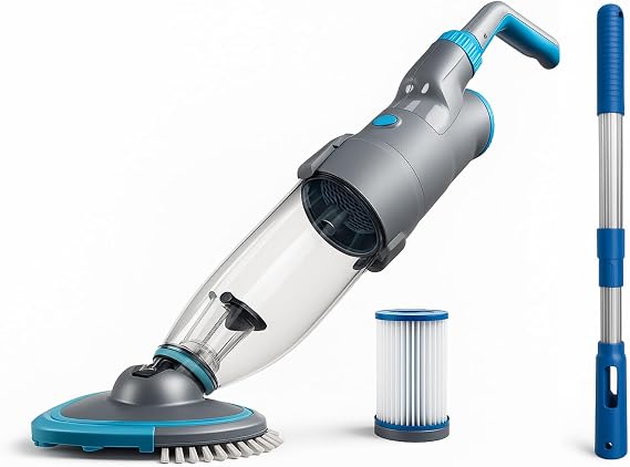 Cordless Handheld Pool Vacuum with Pole