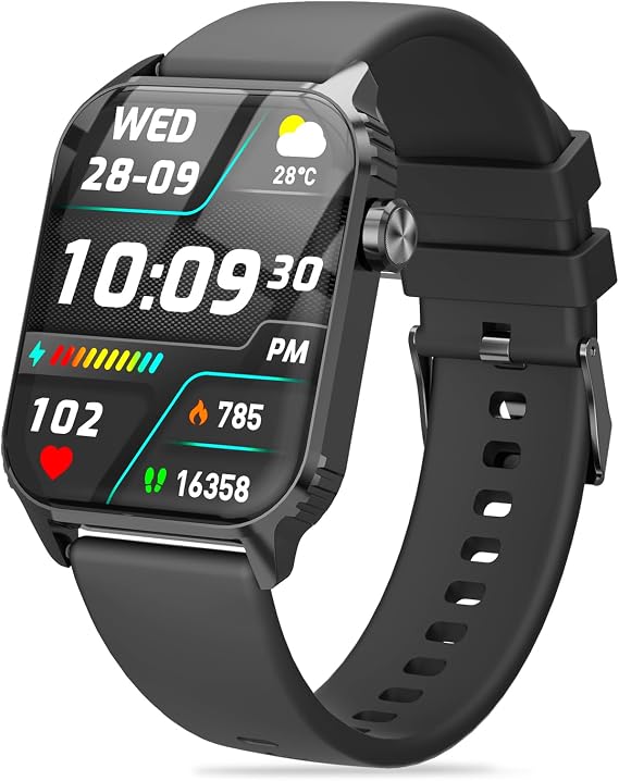 TRAUSI 1.83" HD Touchsreen Smart Watch, 120 Sports Modes Smartwatch with IP67 Waterproof, Fitness Watch for iPhone Android