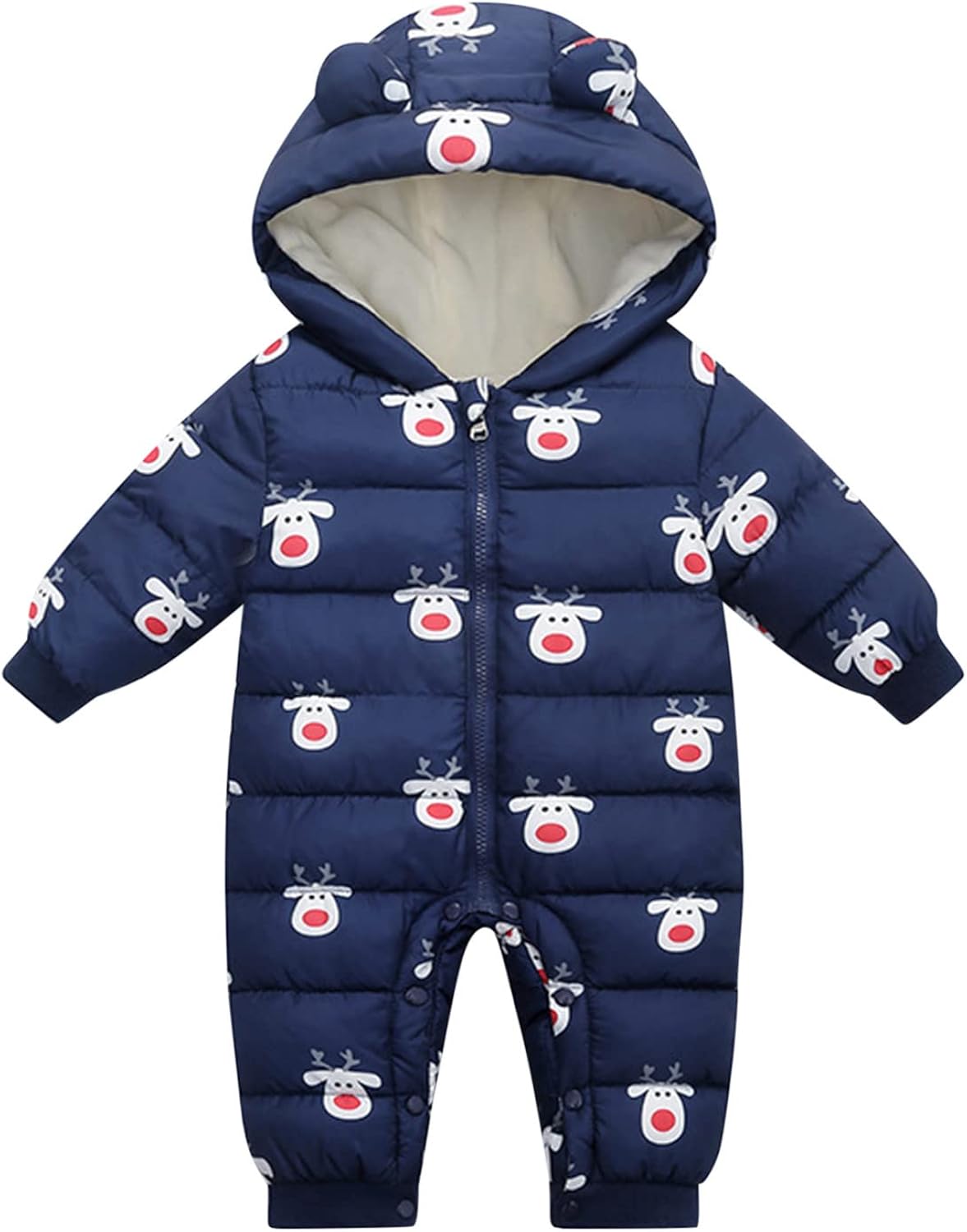 ZHICHUANG Jumpsuit Outwear Baby Boys Girls Romper Wear Coat Snowsuit Infant Down Hooded Toddler Winter Warm Clothes