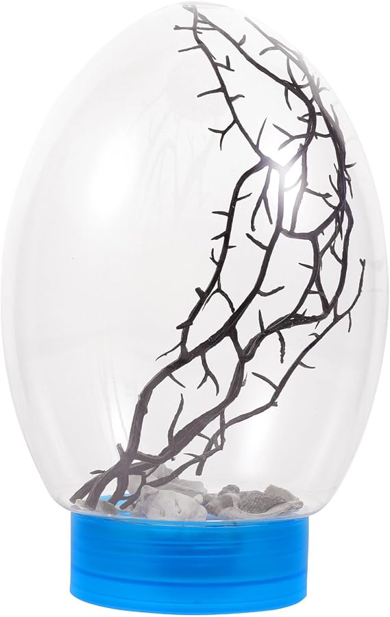Alipis Mini Fish Tank Ecosystem with LED Light, Enclosed Desktop Aquarium Biosphere, Portable Self-Sustaining Aquatic Habitat for Home and Office Decor