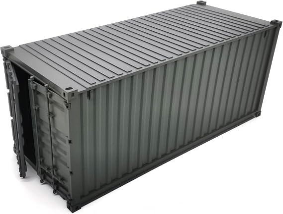 1/35 Scale 20Ft Dry Container Kits Multicolors Optional (Painted Dark Green)