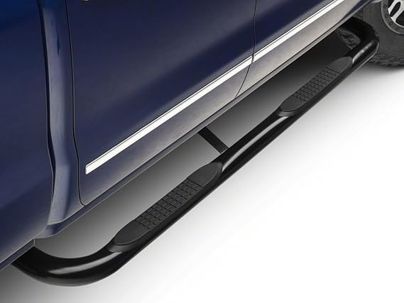 Barricade 3-Inch Side Step Bars; Body Mount; Black Compatible for 14-18 Silverado 1500 Double Cab