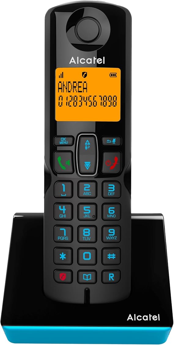 Alcatel S280 Black and Blue Handsfree Calls Lock Phone Book with 50 Names and Numbers