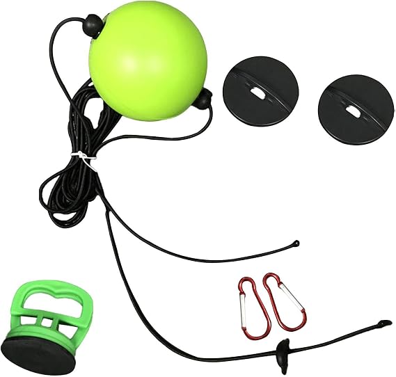 kowaku Double End Punching Ball, PU Reflex Speed Ball for Boxing Agility Training, with Suction Cup and Sticky Disc Mount