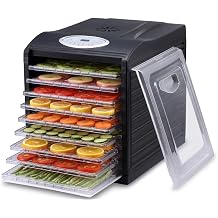 Samson "Silent" 9 Plastic Tray Dehydrator with 9 Teflon Sheets