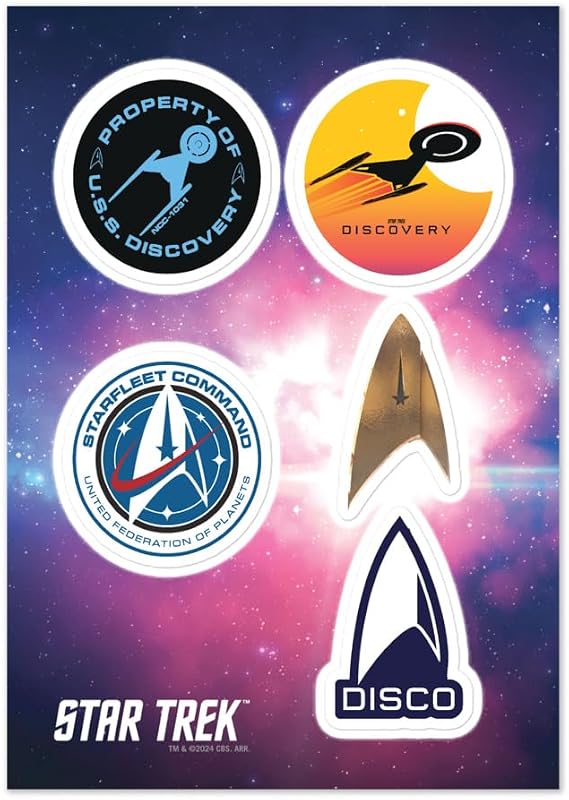 Star Trek: Discovery Sticker Sheet - Officially Licensed