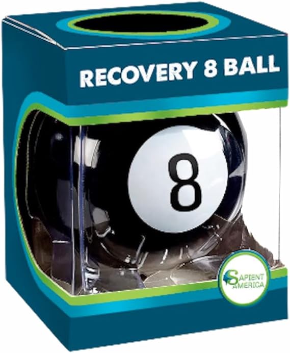 Recovery 8 Ball - Sobriety Decision Ball | AA Al-Anon Program Gift | Alcoholics Anonymous Support Tool | Best Sobriety Gift 2025