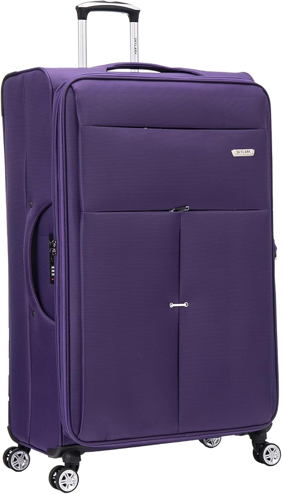 Extra Large Suitcase 32" Super Lightweight Luggage 20% Expandable 4 Wheels Spinner 3-Digit Combination Lock Soft Shell Luggage Check in for 30kg