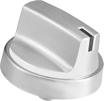 (NEW) Range Surface Burner Knob WB03X29300-1 Pack Genuine OEM Replacement Range Stainless Steel Knob,Stove Top Gas Surface Cooktop Oven Knobs Replaces AP6301265 4585904 PS12296155