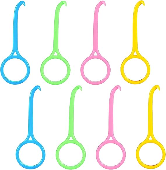 8 Pcs Aligner Removal Tool Retainer Remover Tool Kits Invisible Chew and Remover Tool Invisible Aligner Braces Remover Hook for Tooth Cleaning Oral Care (Yellow, Pink, Green, Blue)