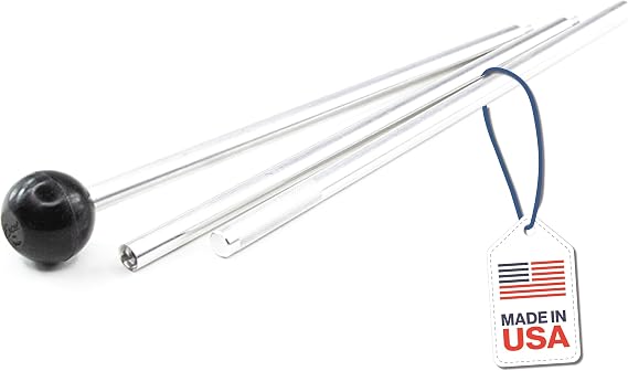 Mahl Stick Artist Hand Rest for Painting 30" Aluminum Painter Hand Rest Tool with Rubber Tip & Grip Lightweight 3-Section Canvas & Easel Support Rod for Fine Detail Work Excel Blades