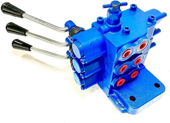 Triple Hydraulic Remote Valve Kit Compatible With Ford Tractors 5000, 5600, 6600, 7000, 7600 (1965-1975 Model Years)