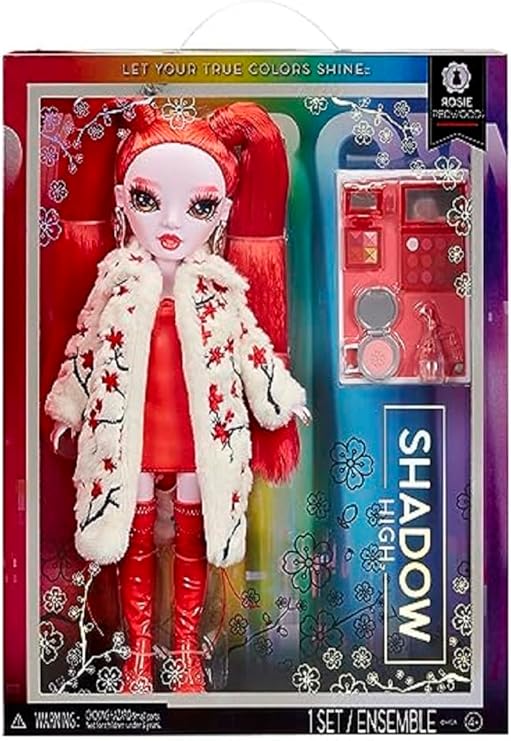 Rainbow High Shadow High Series 3 - Rosie - Red Fashion Doll - Fashionable Outfit, Extra Long Hair & 10+ Colourful Play Accessories - Great for Kids 4-12 Years Old & Collectors