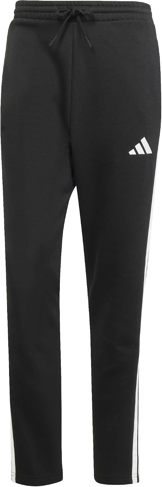 Adidas Men's Essentials Three Stripes Fleece Pant Open Hem Pants