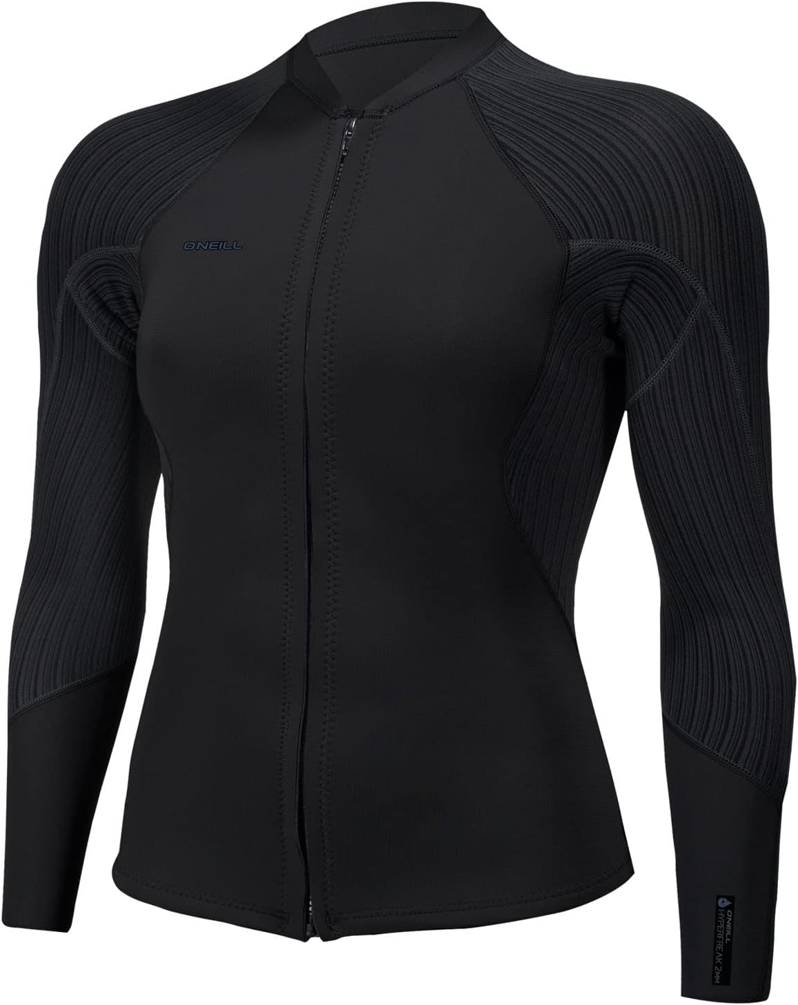 ONeill Wetsuits Womens Womens Hyperfreak 1.5mm Full Zip Wetsuit Jacket