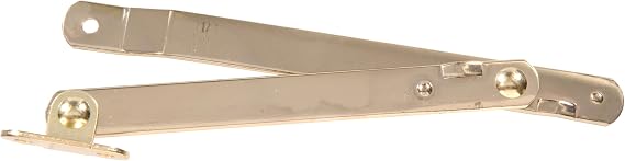 Hardware Essentials 851580 Folding Support Left Side Brass