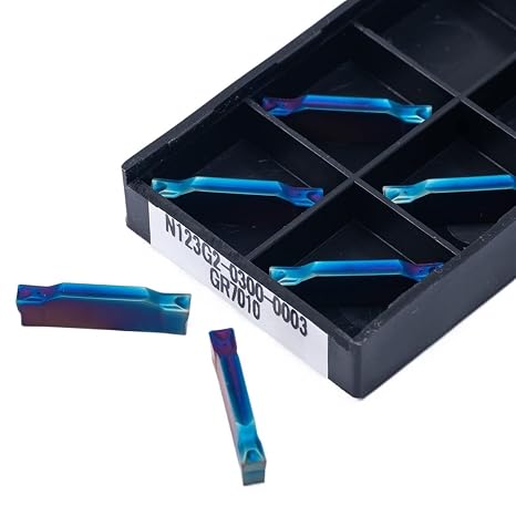 Carbide Turning Inserts 2PCS N123G2 Slotted Carbide Insert 3mm Turning CNC Machine Milling Lathe Tool Tungsten Cutting