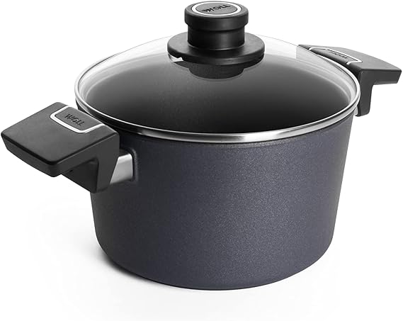 Diamond Lite Nonstick Induction Ready Stockpot with Lid, 3.2 Quart