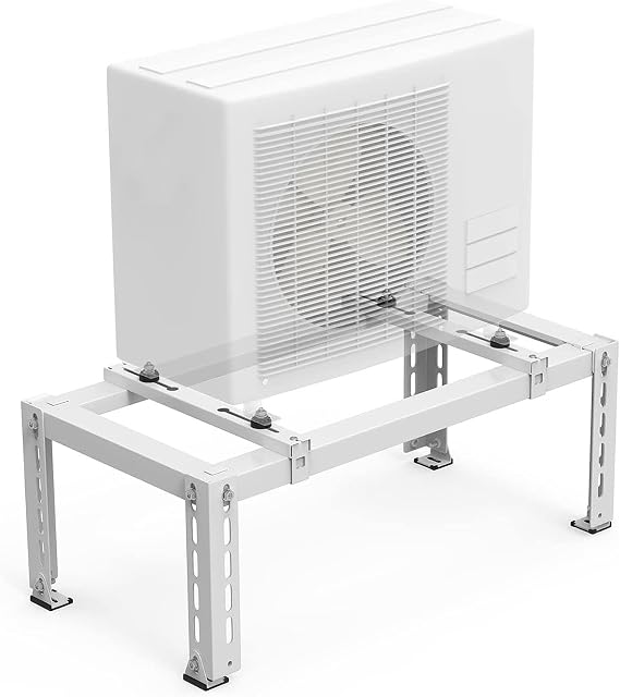 Air Conditioner Support Bracket, Ground Stand for Mini Split Air Conditioners Heat Pump System, Heavy Duty Condenser Stand Air Handler Stand, Floor Stand Ground Mounting Base for Compressors & HVAC