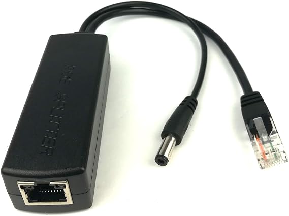 DC 5V 2.4A Active PoE Splitter Power Over Ethernet 5.5x2.1mm