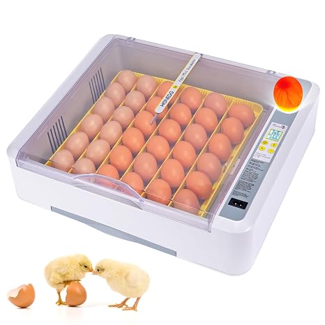 36 Egg Incubator Fully Automatic Incubator Dual Electric Egg Brooding Machine for Silkies Egg Candler Auto-turning Incubator Bird Hatching Machine