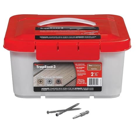 FastenMaster TrapEase 2-1/2 in. L Torx TTAP Star Head Zinc Stainless Steel Composite Deck Screws