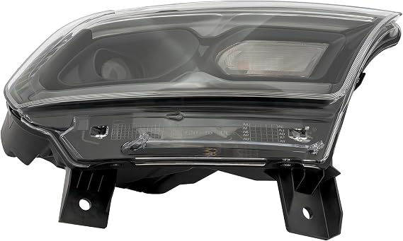 Front Headlight Assembly for Dodge Durango 2021 2022 2023 Right Passenger Side Front Head Lamp Replacement Clear Lens Black Housing 68433778AE (RH)