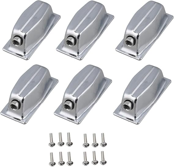 Snare Drum Metal Lugs w/Screws Drum Set Parts Accessories Replacement Single End Mounted 6pcs