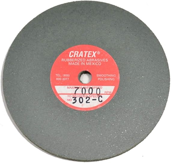 Cratex 302F Rubberized Abrasives Wheels 3X1/8X1/4 Fine