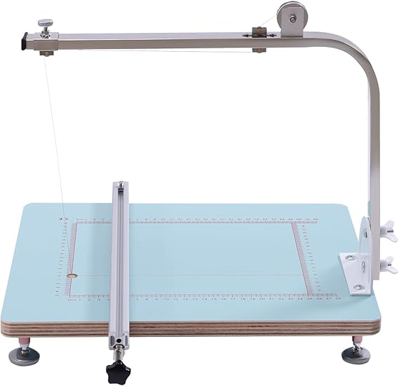 Electric Hot Wire Foam Cutter Table Styrofoam Cutting Machine Tabletop Hotwire Cutter with Guiding Rule Hand Tool for Cutting Foam Model Sculpting 0-500°C