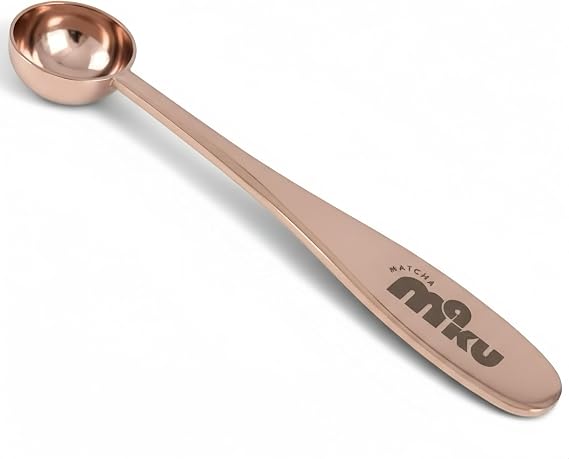 MATCHA MAKU- Stainless Steel 1 g Measuring Spoon for Matcha, Tea, Powder & Liquids 304 Food Grade Scoop for All Ingredients 4.6" Lenght
