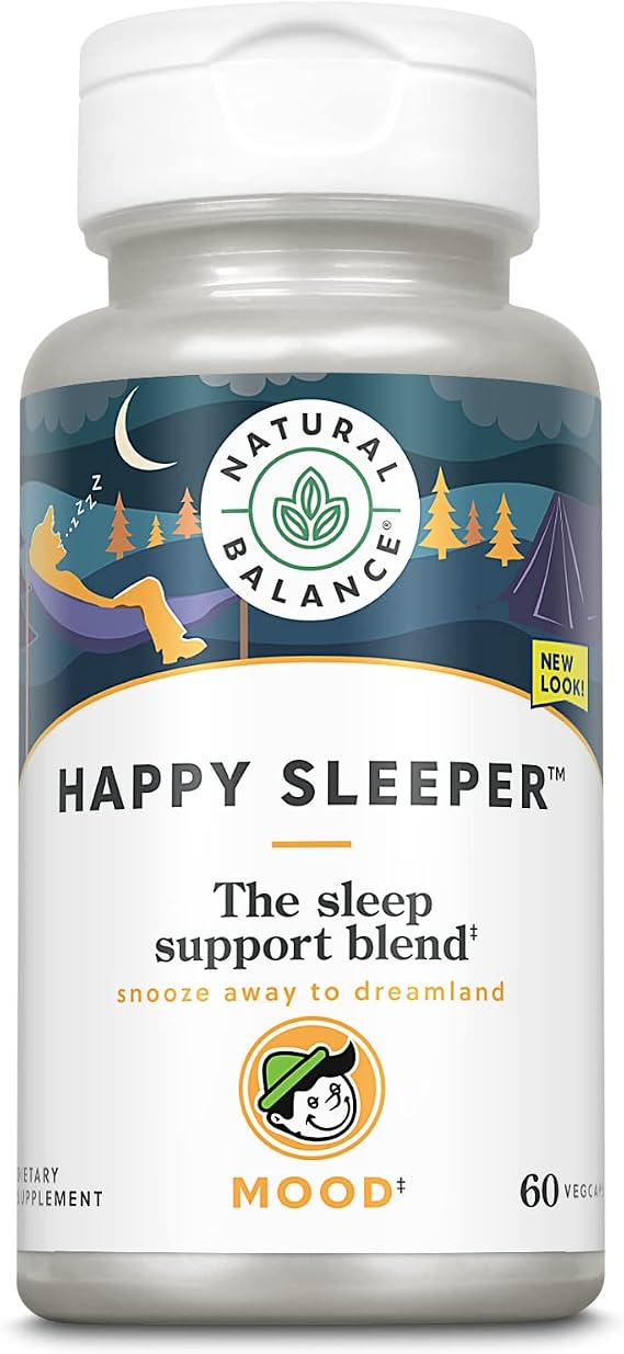 Natural Balance Happy Sleeper, Sleep Support Blend, 60 Veg Caps