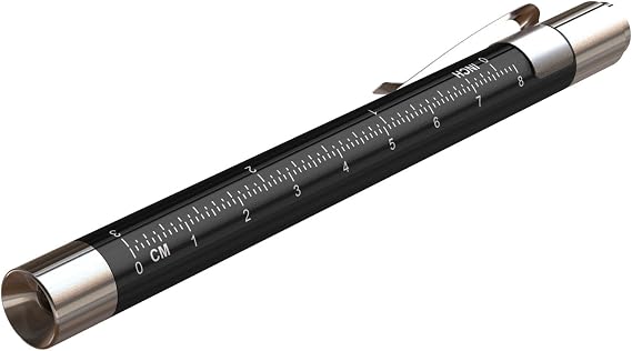 MDpocket Black - Pocket Penlight with Ruler