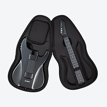 AeroBand Guitar Smart Guitar With Silicone Strings, Travel Silent Guitar With Detachable Fretboard, Headphone Jack, Built-in Speaker and Drum system, Aeroband APP Play, MIDI
