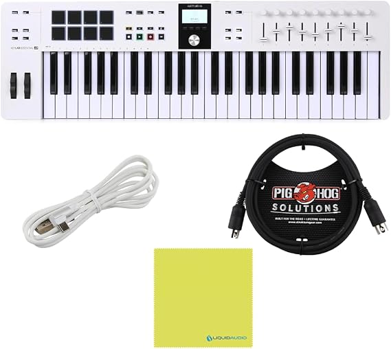 Arturia KeyLab Essential Bundle, 49 mk3 MIDI Controller White