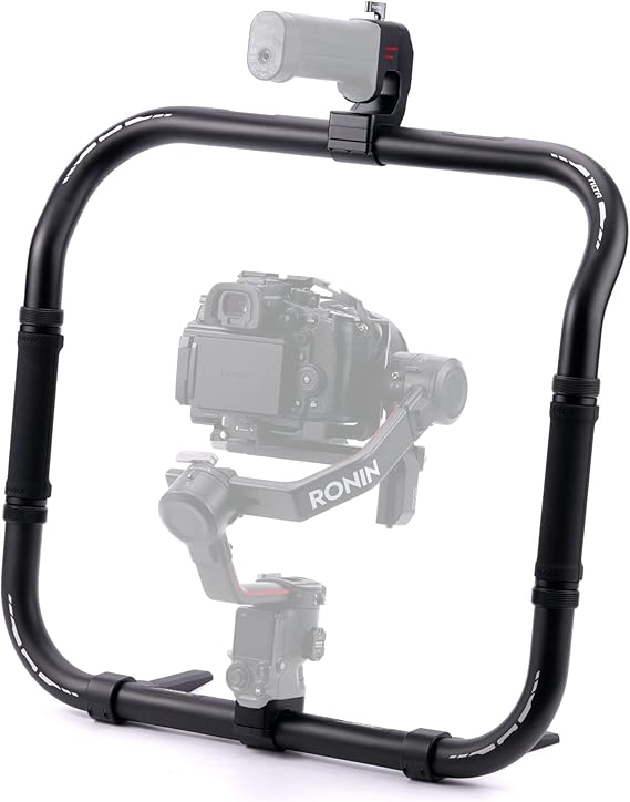 Tilta Basic Ring Grip Plus Compatible with DJI RS2, RS3 Pro, RS4, RS4 Pro, RS5 | Dual Handle Gimbal Support | Expandable Power Options | Aluminum Alloy