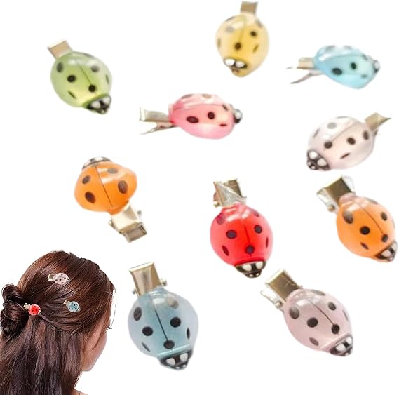 Ladybug Hair Clips Luminous Cute Decorative Styling
