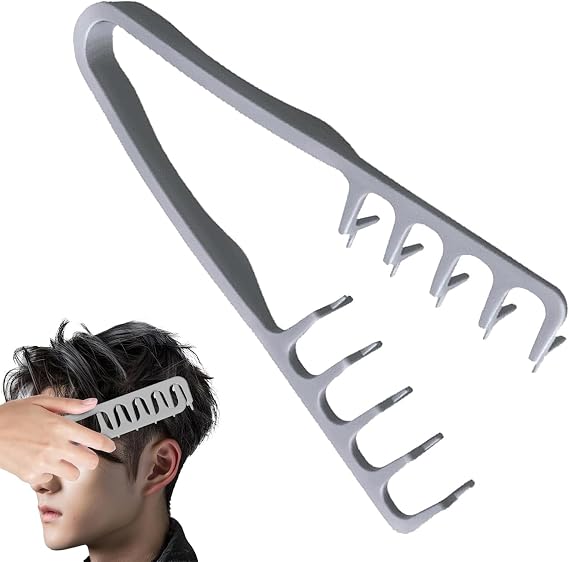 Texture Comb Wide Tooth Hair Styling Comb – Texturizing & Volumizing Grooming Comb for Curly Hair, Root Lift & Hair Separation