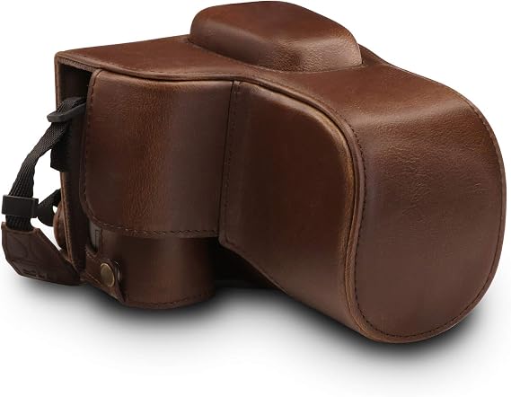 Mega Gear Ever Ready Leather Camera Case compatible with Nikon D3500