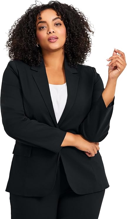 Avenue Super Stretch One Button Blazer
