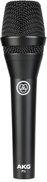 AKG Pro Audio P5i Dynamic Vocal Microphone with Harman Connected PA Compatibility, Black (AKG P5i)