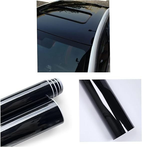 Piano Black Parlak Siyah Hava Kanallı Üstü Koruma Jelatinli Araç Motor Aksesuar Araç Tavan Kaplama Folyosu Kırılmaz Çizilmez Özel Postüplü Ambalajda Gönderim (50Cm X 1 Metre)