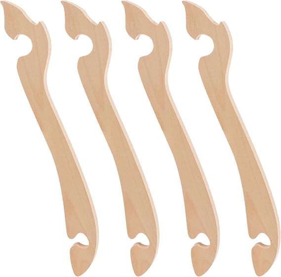 4 Pcs Wooden Oven Rack Puller Stick, Oven Rack Puller, Bake Ovens Push Pull Tool, Long Handle Toaster Ovens Accessories, Prevent Scalding, for Kitchen, Toaster Ovens